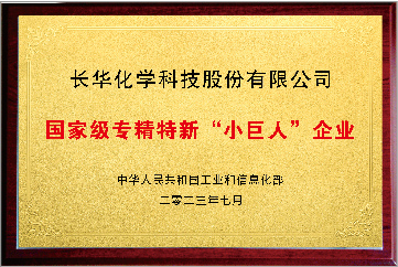 國(guó)家級(jí)專精特新“小巨人”企業(yè)